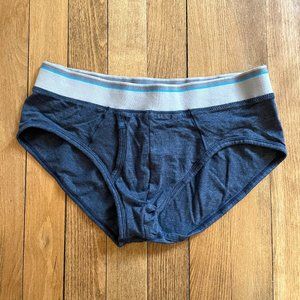 Mack Weldon jersey cotton brief | medium | heather blue